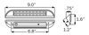 rigid light basements garages rv trailers opti-brite led strip for rvs - waterproof 330 lumens wedge base 9 inch long