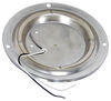 dome light 6 inch diameter opti-brite led trailer w/ steel base - chrome plated 168 lumens round clear lens