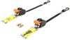 trailer e-track ends s-hooks cargobuckle mini g3 retractable ratchet straps w adapters - 1 inchx6' 466 lbs qty 2
