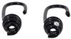 cargobuckle accessories and parts bungee cords tie down straps hooks for 1/4 inch diameter stretch cord - black coated steel qty 2