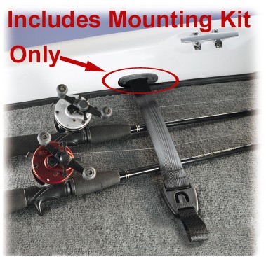Concealed Mounting Kit for RodBuckle Retractable Fishing Rod Tie