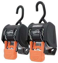 CargoBuckle G3 Retractable Ratchet Straps w/ Angled Brackets - 2" x 6' - 1,167 lbs - Qty 2 - IMF18800-77