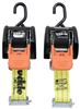 trailer 1-1/8 - 2 inch wide cargobuckle g3 retractable ratchet straps w/ e track adapters x 6' 1 167 lbs qty