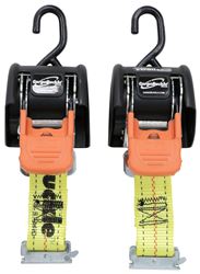 CargoBuckle G3 Retractable Ratchet Straps w/ E Track Adapters - 2" x 6' - 1,167 lbs - Qty 2 - IMF18800-87
