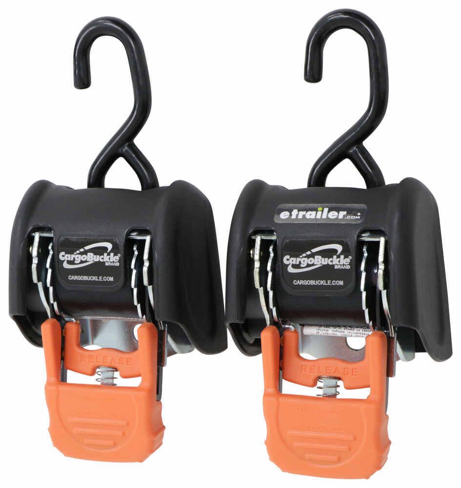 BoatBuckle G2 Retractable, Ratcheting Gunwale Tie-Down Straps - 38