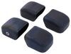 roof rack replacement square endcaps for inno crossbars and truck bed cargo racks - qty 4