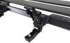 dual side access inno rooftop cargo box with platform rack - 11 cu ft matte black