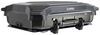 low profile inno portable rooftop cargo box with quick base - 6 cu ft matte black