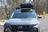 2024 hyundai tucson roof box inno aero bars factory round square low profile on a vehicle