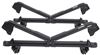 roof rack clamp-on inno gravity ski and snowboard carrier - clamp on locking 6 pairs of fat skis or 4 boards