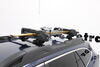 2024 subaru outback wagon  roof rack inno gravity ski and snowboard carrier - clamp on locking 3 pairs of fat skis or 2 boards