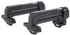 roof rack fixed inno gravity ski and snowboard carrier - clamp on locking 3 pairs of fat skis or 2 boards