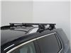 0  crossbars inno square bar roof rack for fixed mounting points or tracks - black steel qty 2