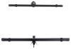 crossbars square bars inno bar roof rack for naked roofs - black steel qty 2