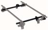crossbars inno square bar roof rack for naked roofs - black steel qty 2
