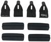 crossbars inno aero roof rack for naked roofs - black aluminum qty 2
