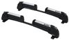 roof rack clamp on - standard inno dual angle ski and snowboard carrier locking naked 6 pairs of skis or 4 boards
