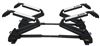 roof rack inno dual angle ski and snowboard carrier - locking naked 6 pairs of skis or 4 boards