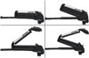roof rack 6 pairs of skis 4 snowboards inno dual angle ski and snowboard carrier - locking naked or boards