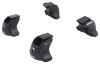 feet inno for square crossbars - track systems and fixed mounting points black qty 4