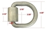 trailer tie-down anchors truck d-ring curt tie down anchor - weld-on 4-3/8 inch wide 6 000 lbs