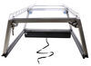 truck bed fixed height pace edwards jackrabbit retractable tonneau cover w contractor rig rack - aluminum and vinyl black