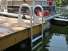 0  hinged dock ladder 2 inch deep jif74fr