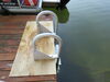 0  hinged dock ladder 3 steps jif marine - 750 lbs aluminum 4 inch deep step