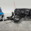 vehicle snowplow adjustable blade - 3 angles detail k2 elite for 2 inch hitches 82 wide x 19 tall