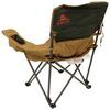 recliners folding kelty deluxe lounge reclining camp chair - 19 inch tall seat light and dark brown