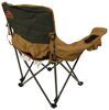 recliners 325 lb weight capacity kelty deluxe lounge reclining camp chair - 19 inch tall seat light and dark brown