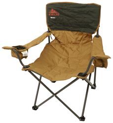 Kelty Deluxe Lounge Reclining Camp Chair - 19" Tall Seat - Light and Dark Brown - KE22TR