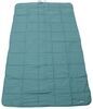 solid color patterned kelty bestie outdoor blanket - 6' 4 inch long x 3' 6 wide blue and brown