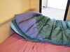 0  adult 6 feet inches kelty catena sleeping bag - rectangular 30 degree green and blue