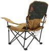 chairs adjustable arm rests carry wrap with handles cup holders kelty lowdown camp chair - 12 inch tall seat light and dark brown