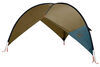 0  canopy tent shelter kelty sunshade - movable wall 78 sq ft deep teal and brown