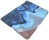 tie dye kelty galactic outdoor down blanket - 6' long x 4' 7 inch wide purple and blue