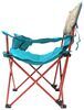recliners 325 lb weight capacity kelty deluxe lounge reclining camp chair - 19 inch tall seat teal and brown
