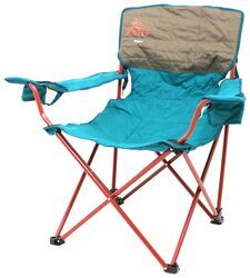 Kelty Deluxe Lounge Reclining Camp Chair - 19" Tall Seat - Teal and Brown