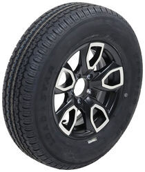 Karrier ST205/75R15 Radial Trailer Tire with 15" Aluminum Wheel - 5 on 4-1/2 - Load Range D - KE63JR