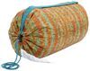 patterned solid color kelty biggie outdoor blanket - 6' 10 inch long x 8 wide teal and orange