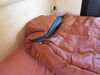0  kids mummy kelty mistral sleeping bag - 20 degree burnt orange and deep teal