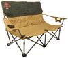 loveseats 400 lb weight capacity kelty loveseat camp chair - 19 inch tall seat light and dark brown