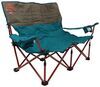 loveseats 400 lb weight capacity kelty low loveseat camp chair - 13-1/2 inch tall seat teal and brown