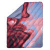 tie dye taffeta kelty galactic outdoor down blanket - 6' long x 4' 7 inch wide lavender and red