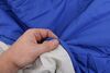 adult 6 feet 0 inches kelty rambler sleeping bag - semi-rectangular 50 degree blue