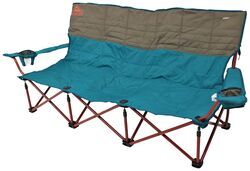 Kelty Lowdown Camp Couch - 12-1/2" Tall Seat - Teal and Brown - KE96UR