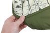 patterned solid color built-in handles stuff sack kelty biggie outdoor blanket - 6' 10 inch long x 8 wide green and white