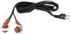 vehicle heaters y-cord for kat's frost plug style engine block - 120v 15 amp 6' long