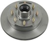 hub with integrated rotor for 7000 lbs axles kodiak 13 inch and - 8 on 6-1/2 raw finish 1/2 bolts 7 000